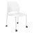 Стул Rewind с колесами (пластик белый)